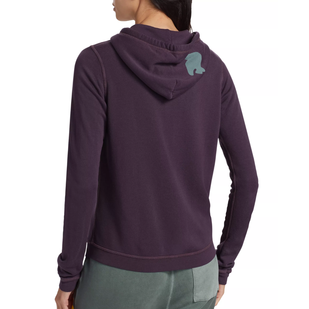 Superfluff Lux Zip Hoodie in Plumshrooms