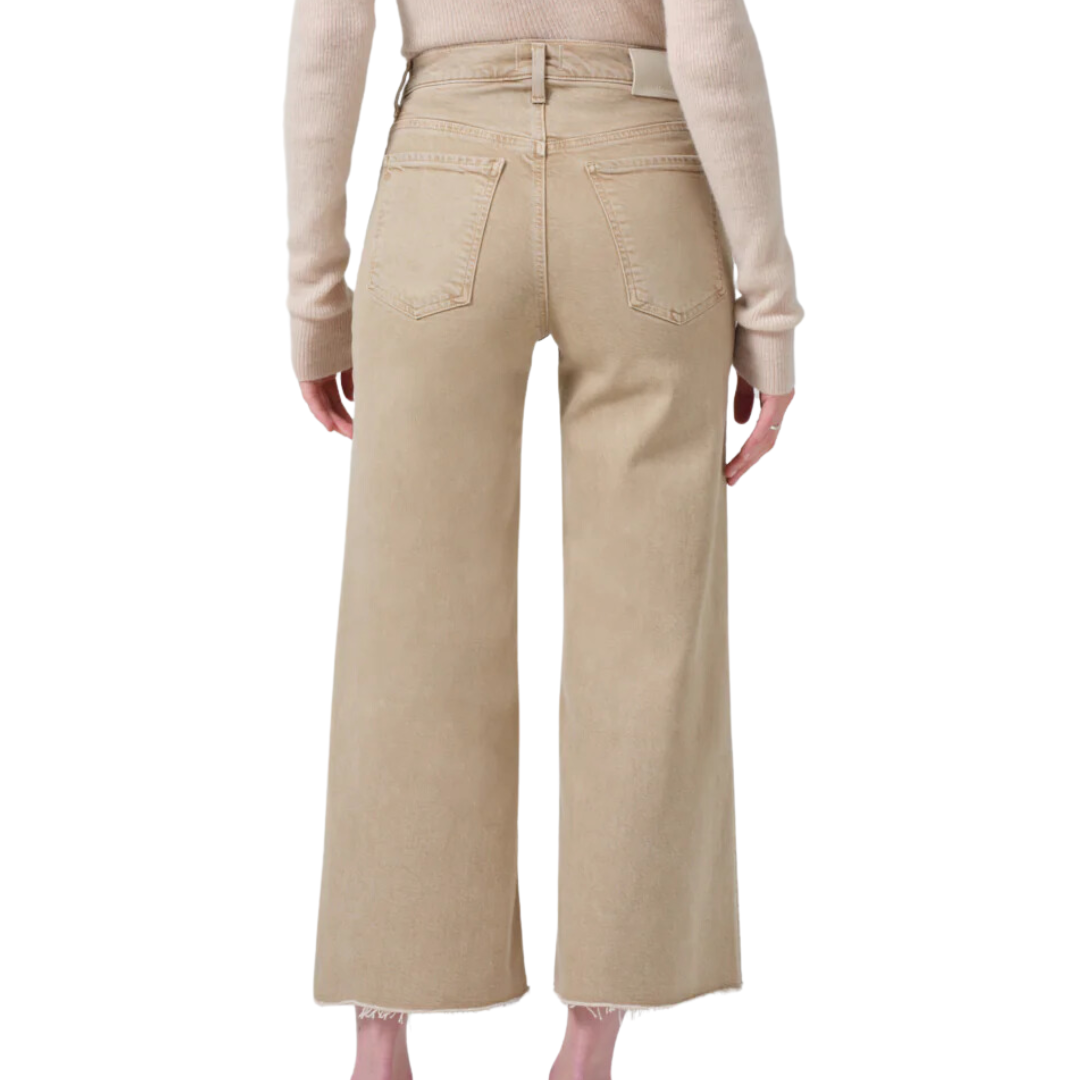 Lyra Wide Leg Crop in Porcini
