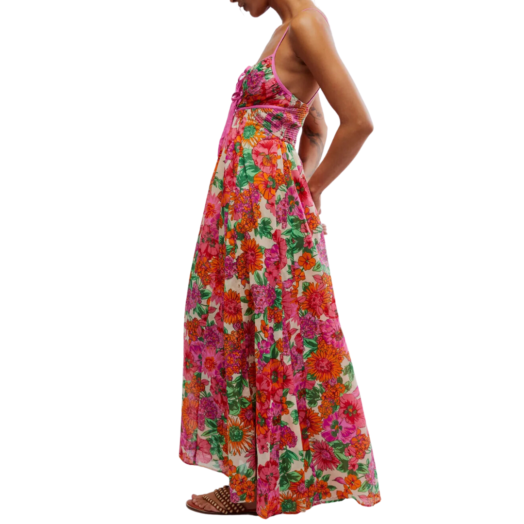 Dream Weaver Maxi Dress in Ivory Combo