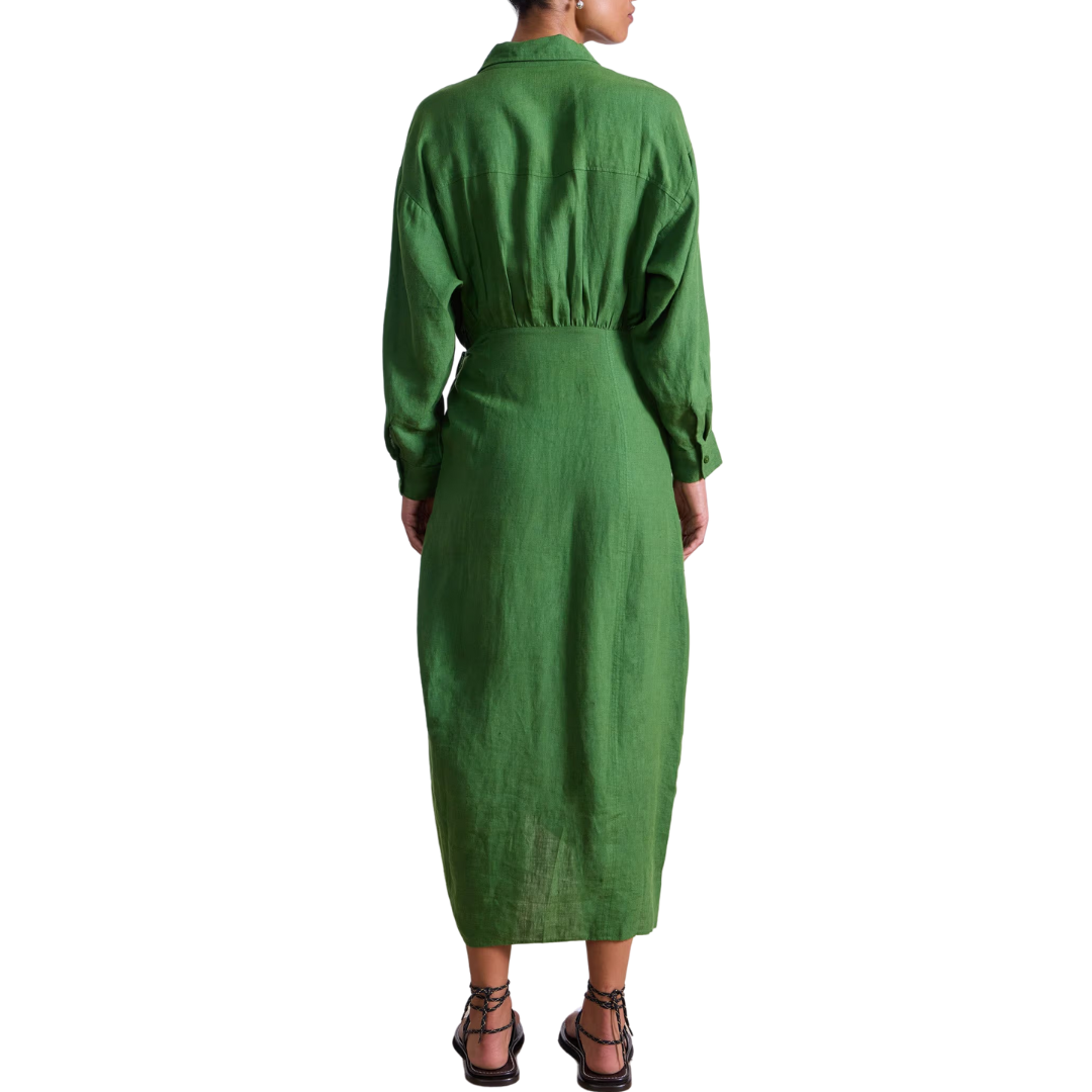 Alessandra Sarong Shirt Dress in Jardin