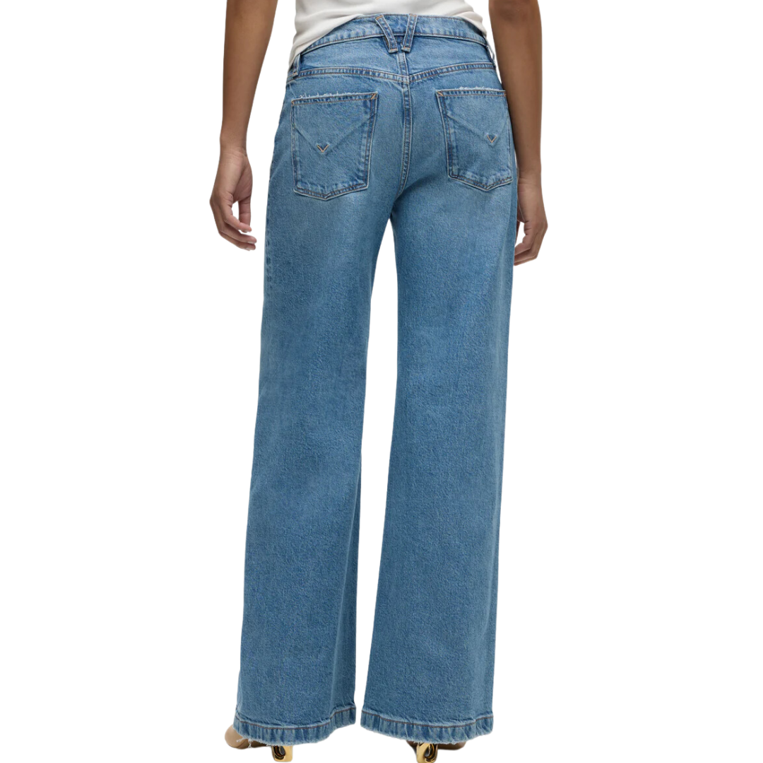 Jodie Loose Fit Wide Leg Jean in Goddess