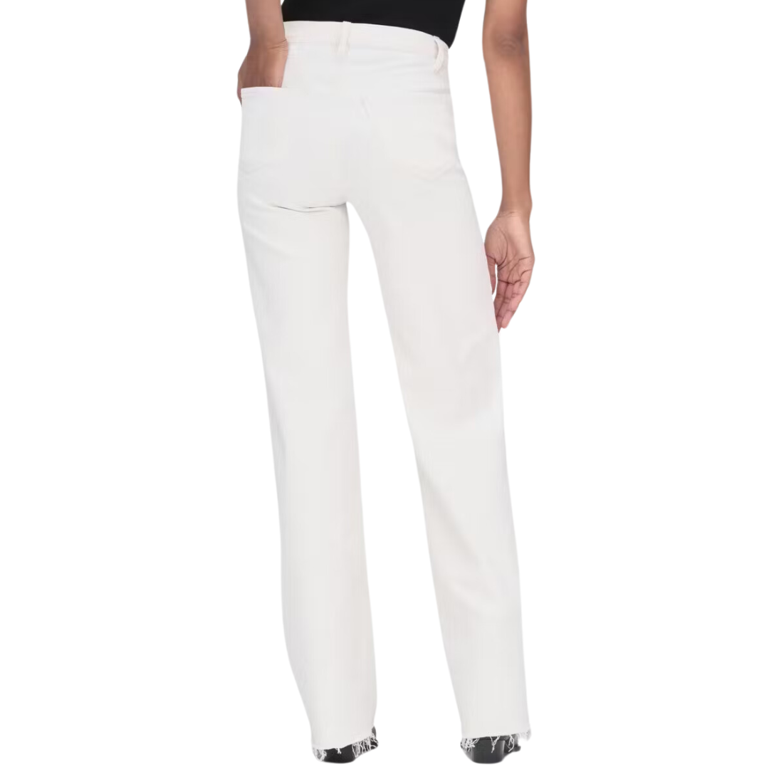 Le Jane Wide Leg Raw Fray in Au Natural Clean