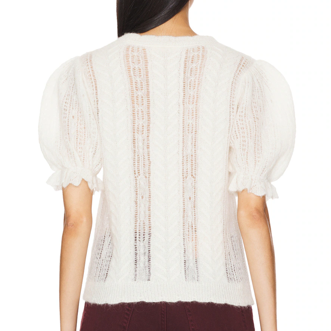 Mavis Top in Ivory