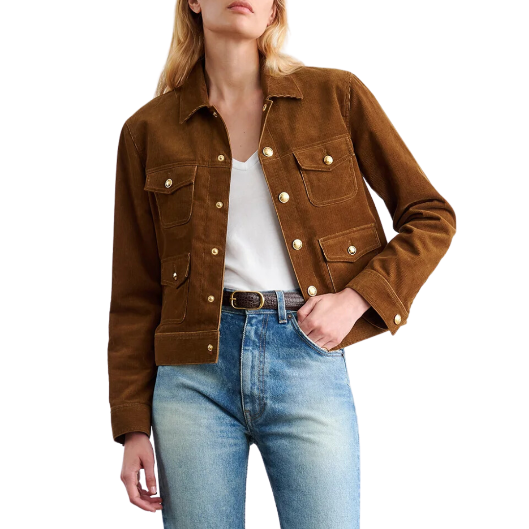 Lizeth Corduroy Jacket in Camel