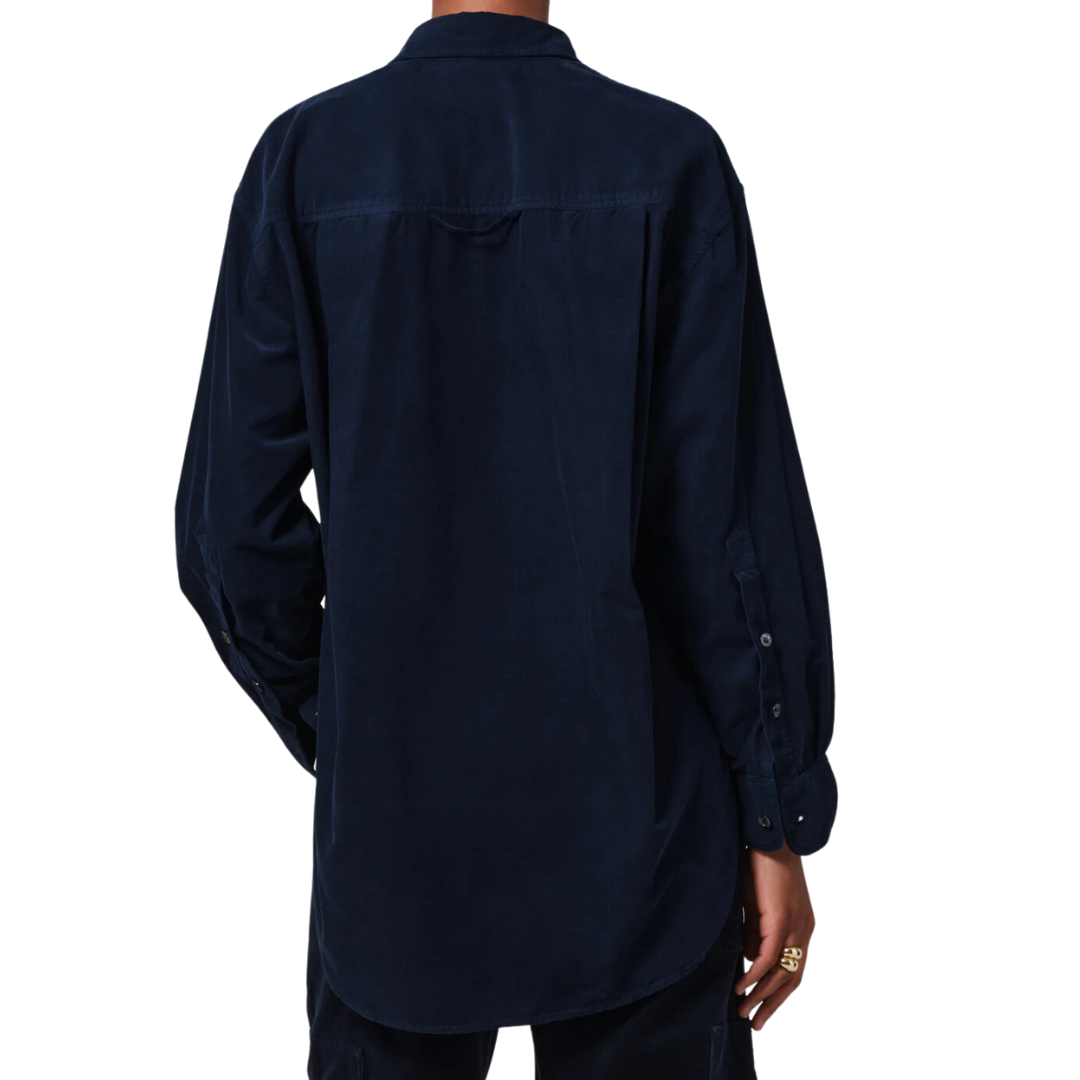 Kayla Shirt Corduroy in Navy
