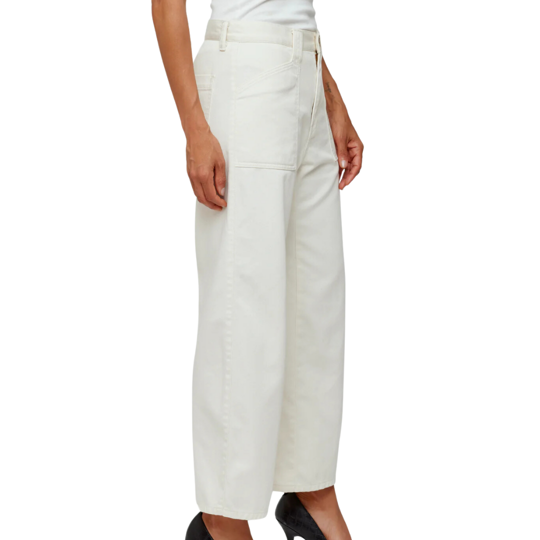 Anona Gusset Cargo Pants in Ivory