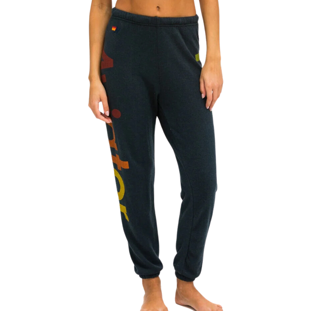 Logo Stitch Sweatpants in Charcoal