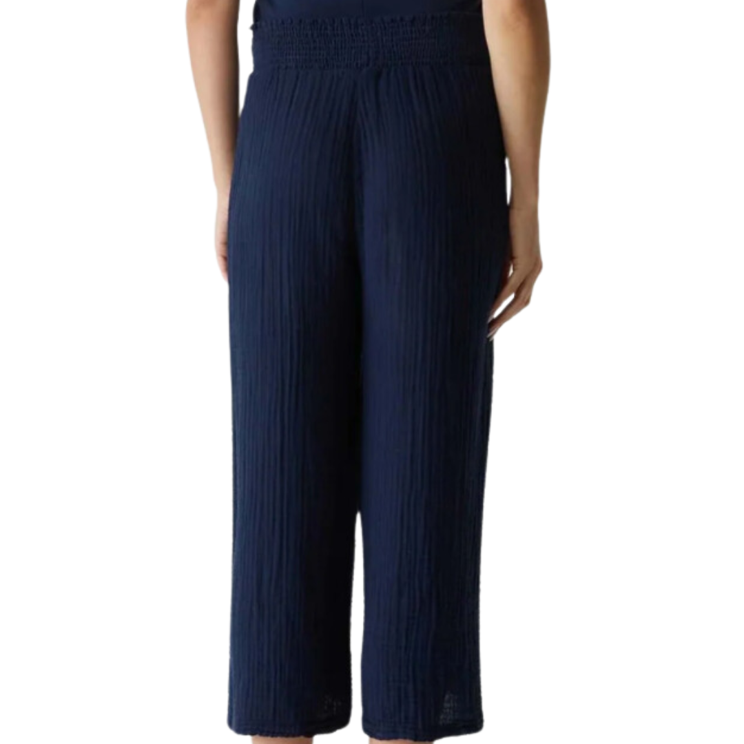 Medina Cropped Gauze Pant in Nocturnal