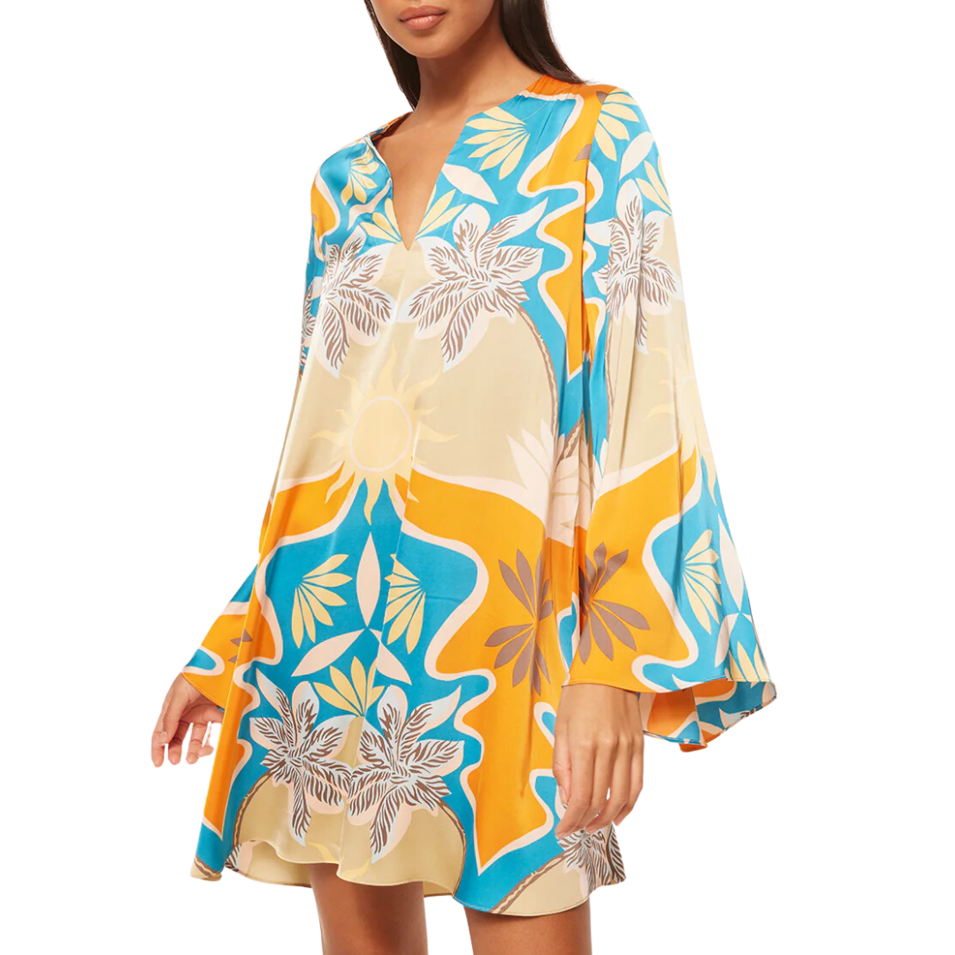 Dusty Tunic Dress in Bain de Soleil