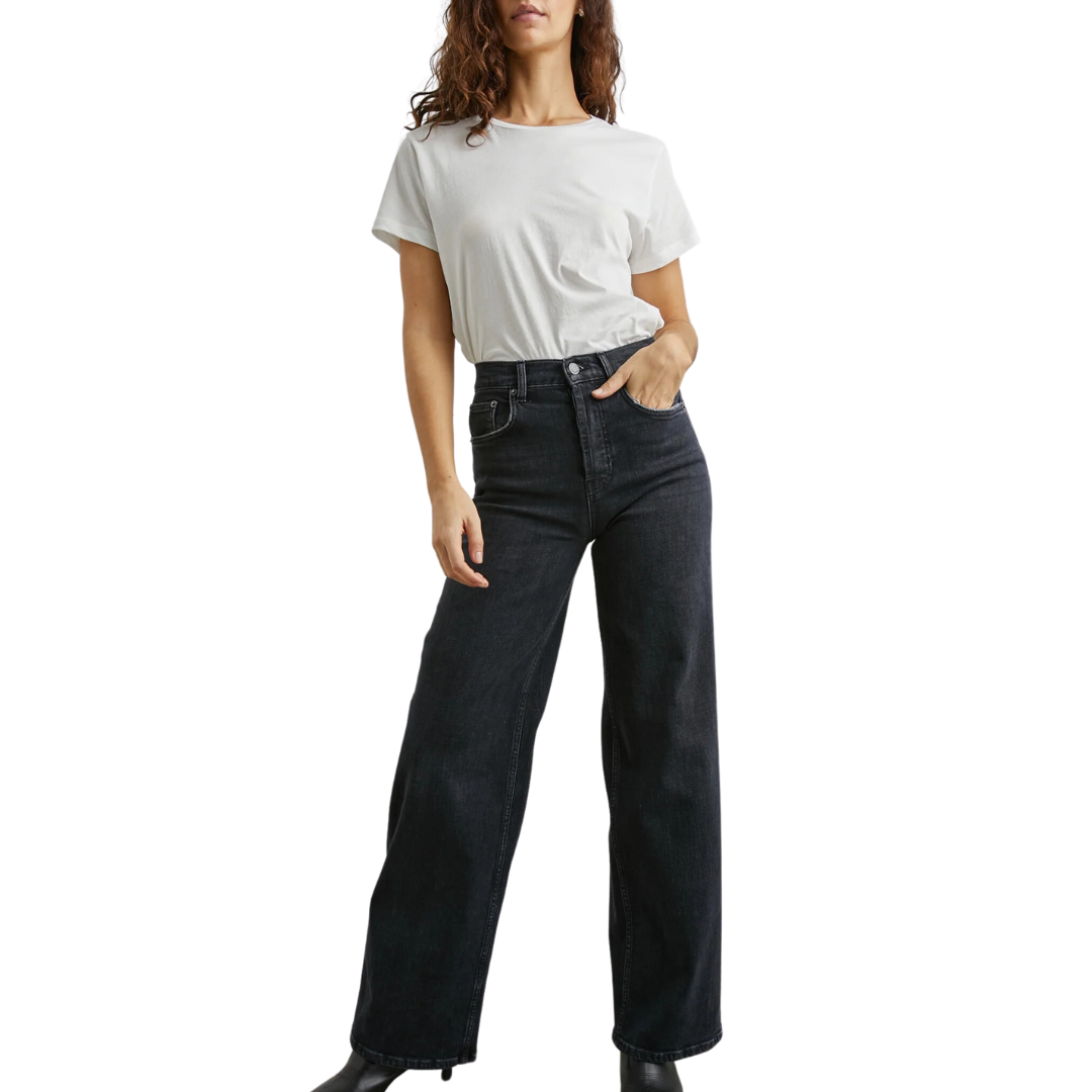 Getty Wide Leg in Black Pearl