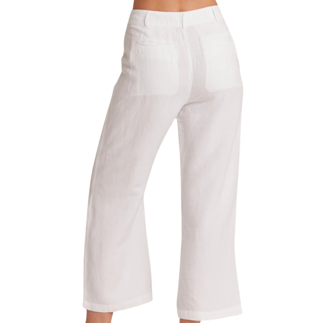 Blakely Utility Wide Leg Crop in White