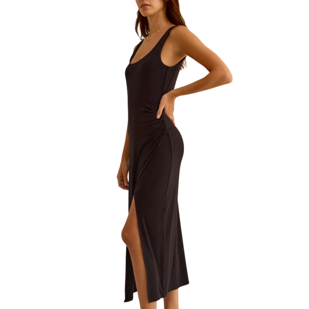 Melbourne Midi Dress in Black