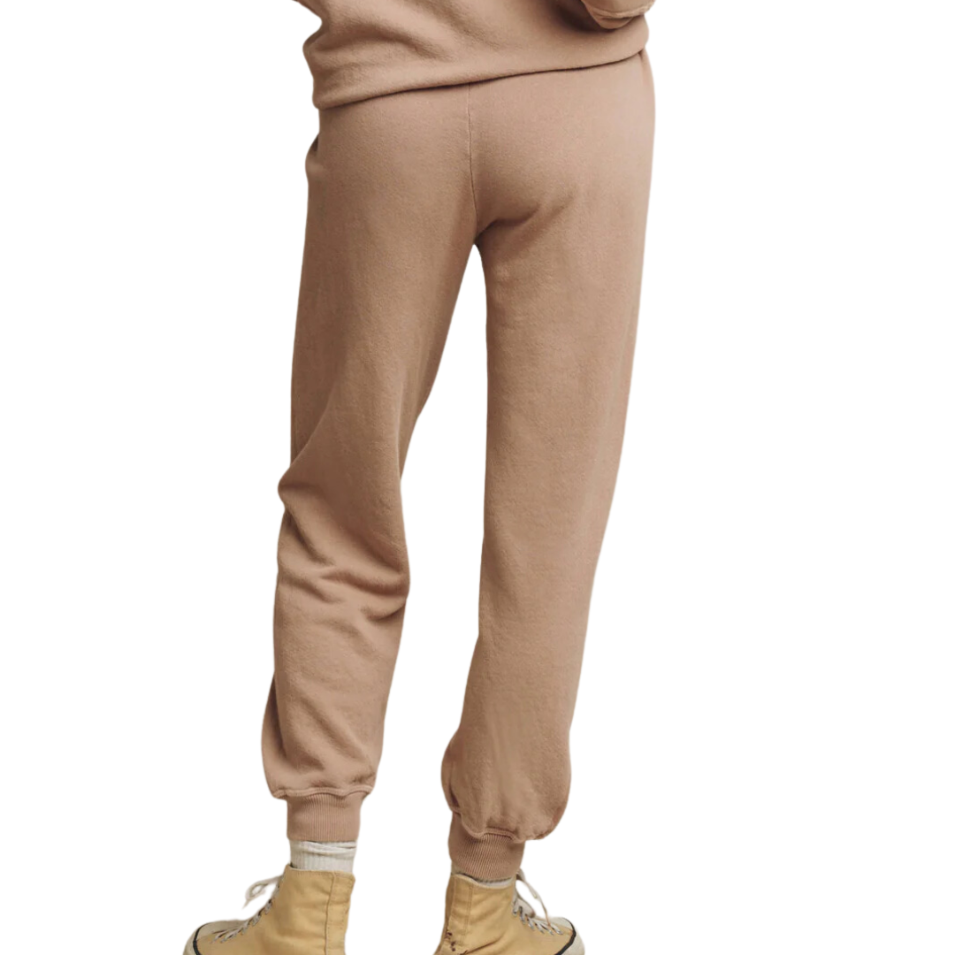 The Cropped Sweatpant in Biscotti
