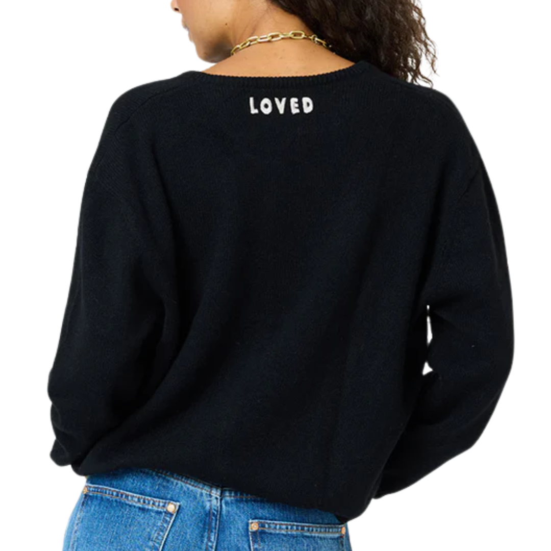 Bassett Cashmere Cardigan in Black