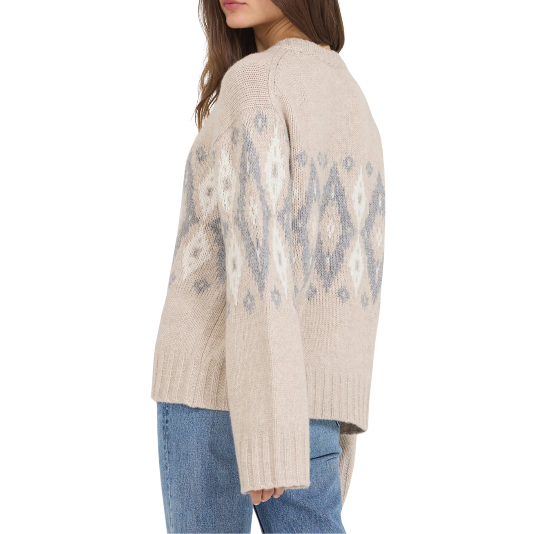 Marlow Pullover in Biscuit Combo