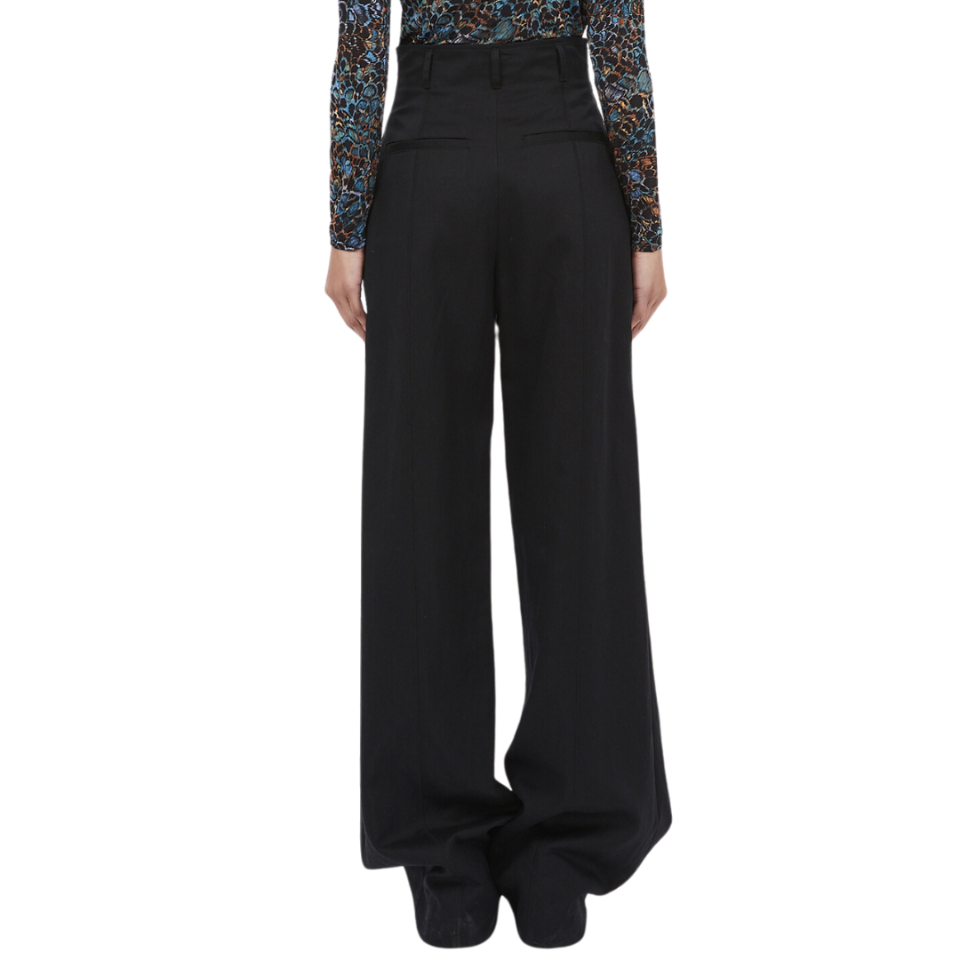 Delvine Pant in Solid Noir