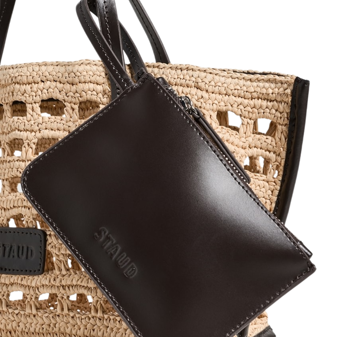 Christos Mini Tote in Raffia Crochet
