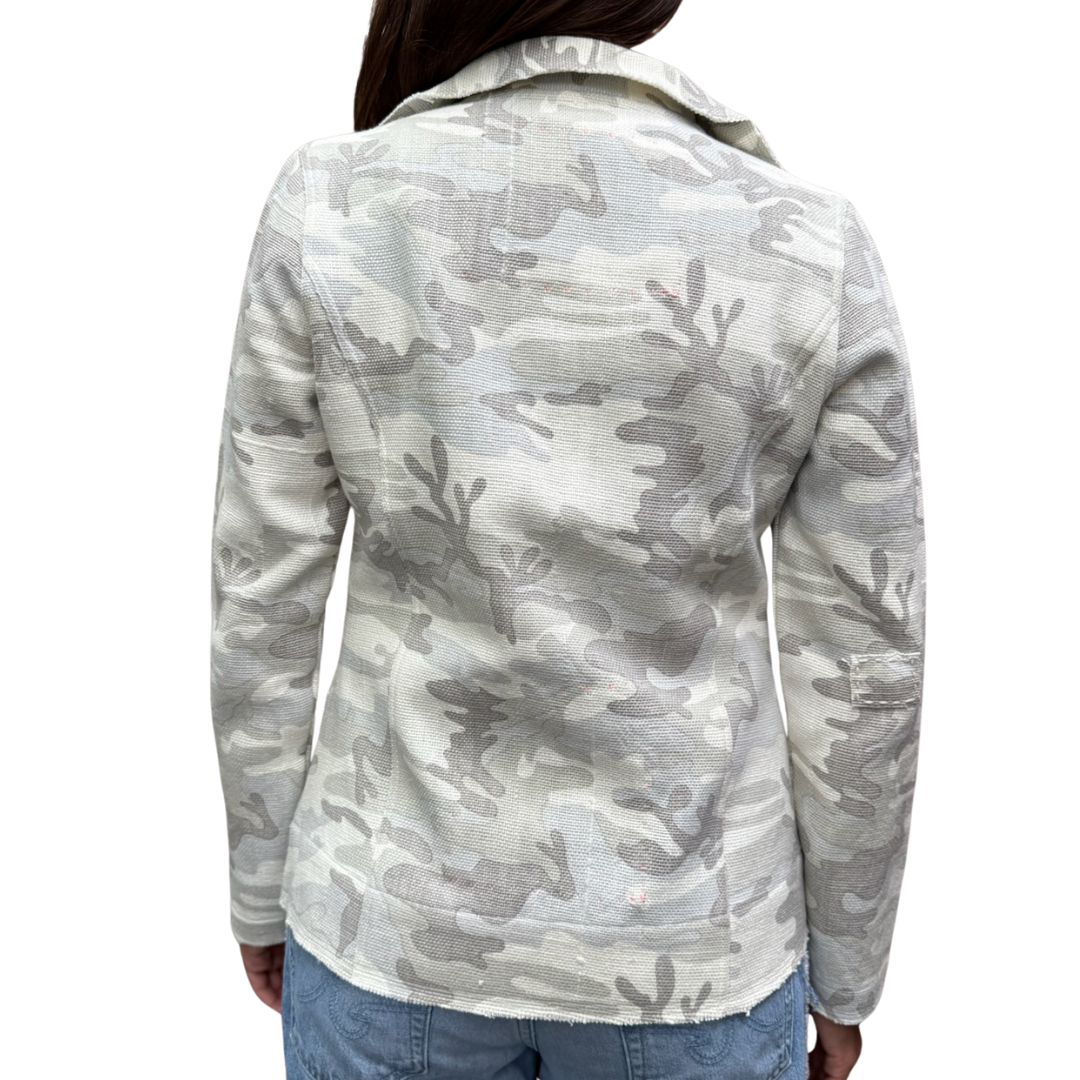 Camo Blazer in Grey