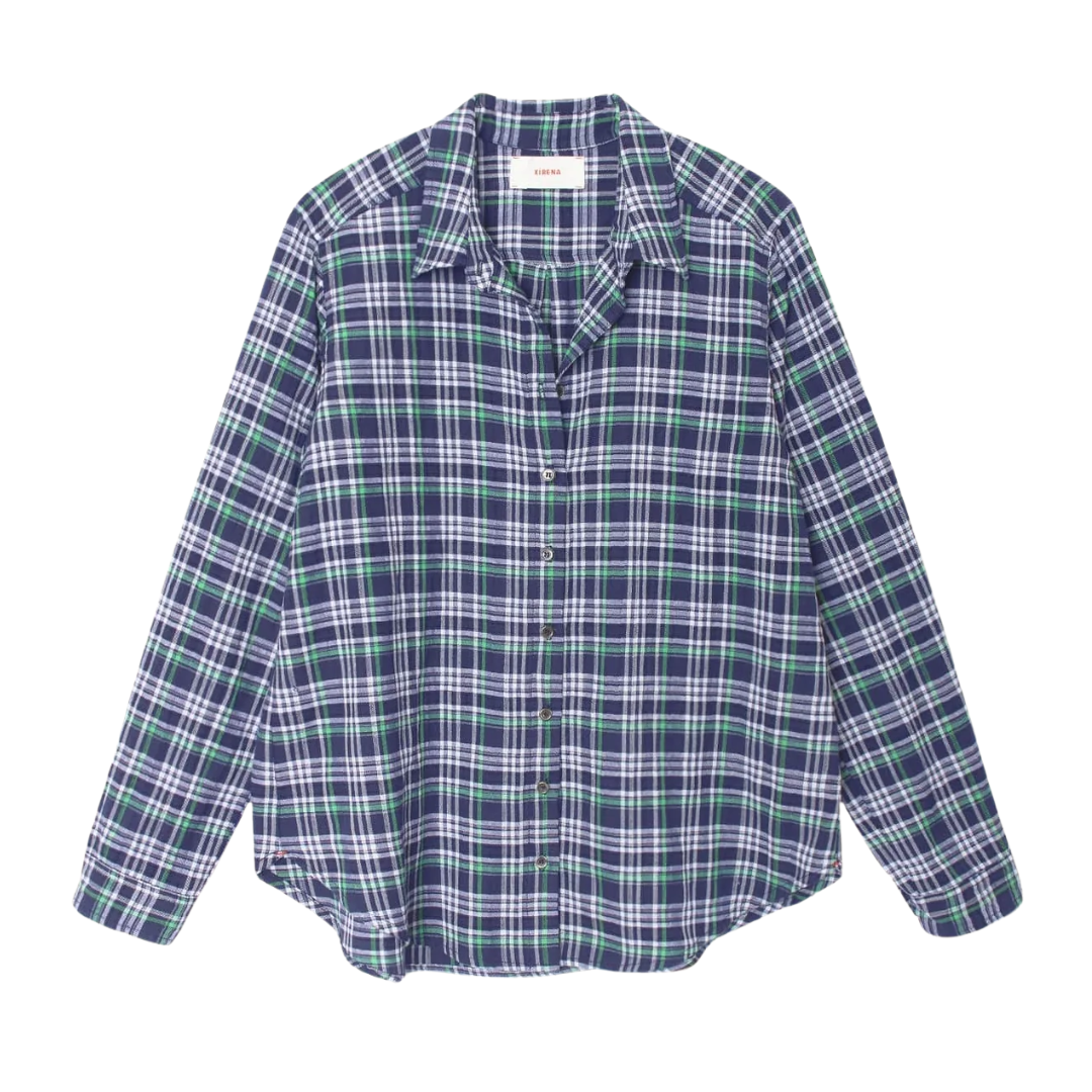 Scout Shirt in Forest Blue Plaid