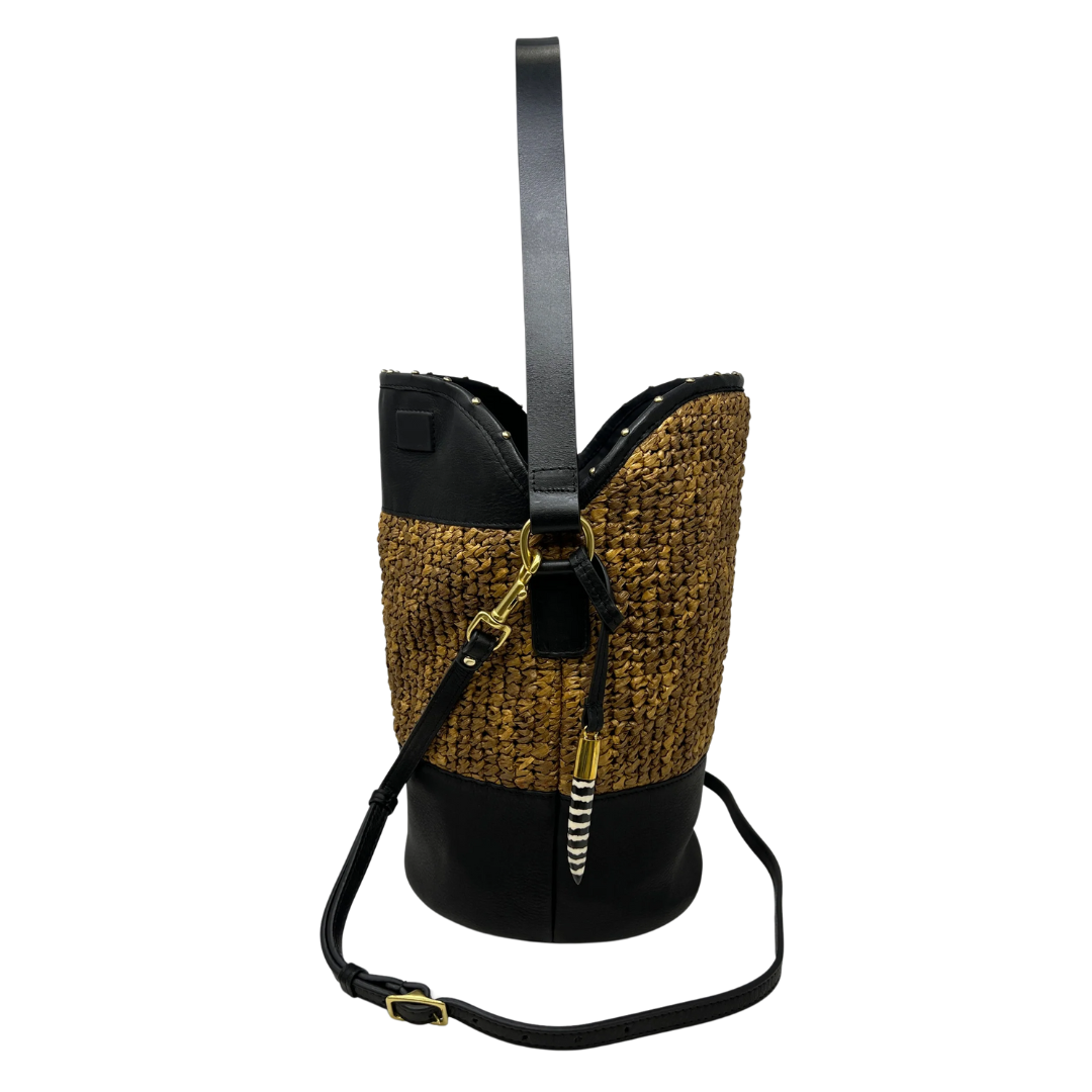 Richmond Bucket Bag in Glazed Raffia