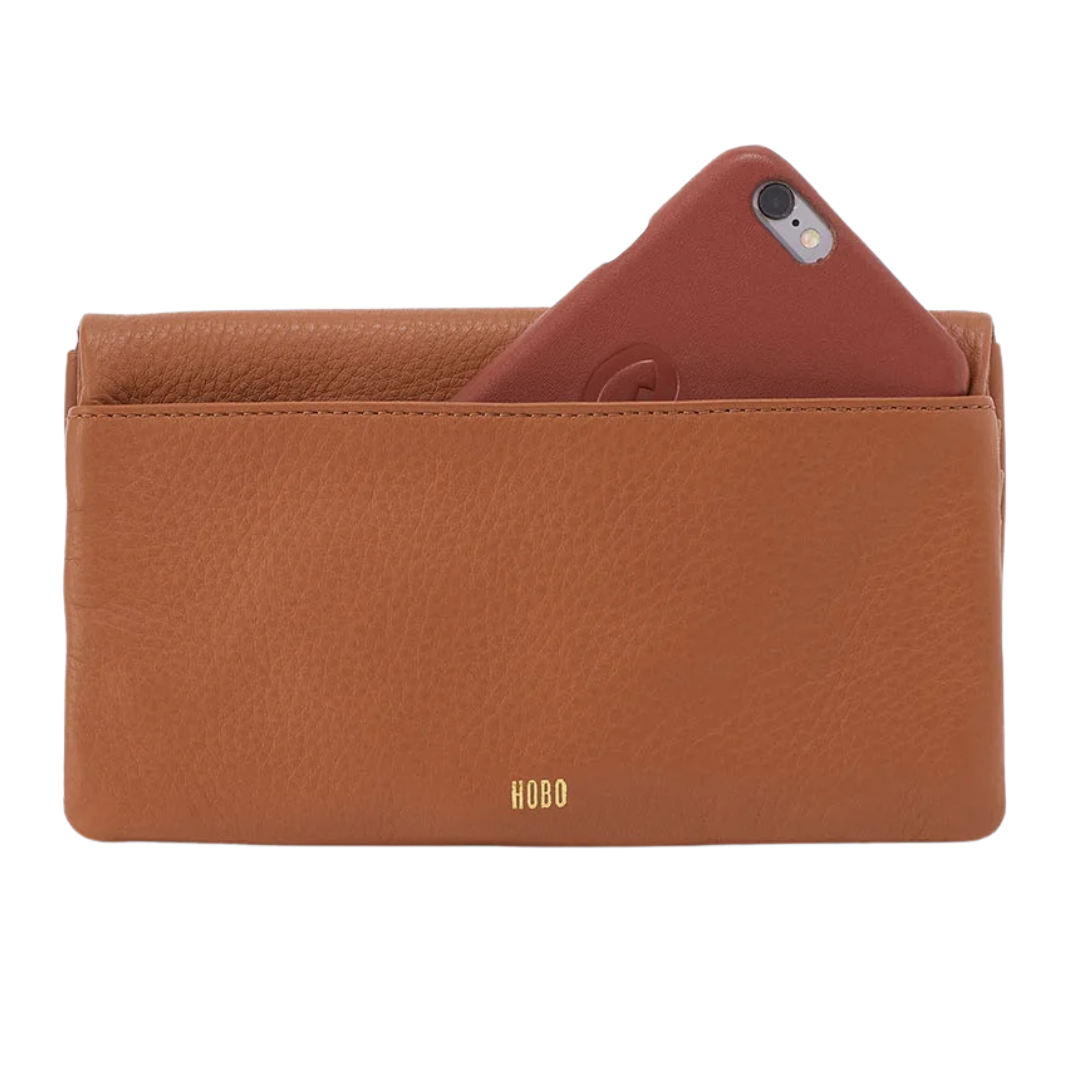 Lumen Continental Wallet in Warm Honey