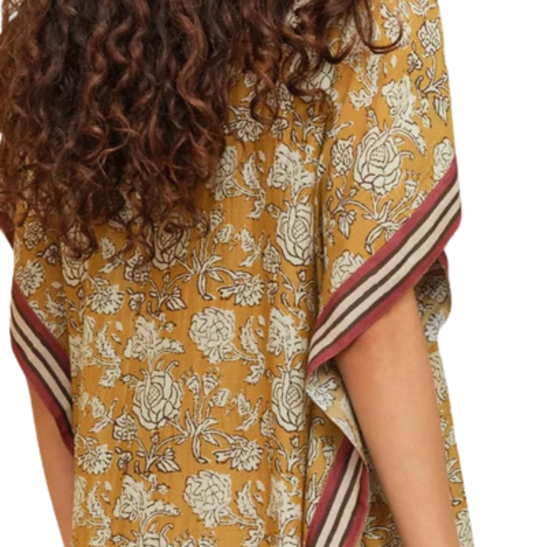 Tulsi Kaftan in Mustard