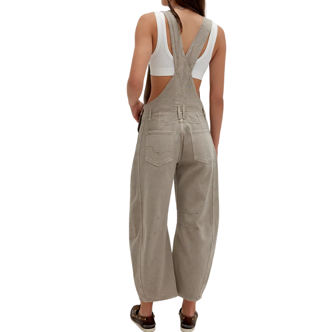 We The Free Good Luck Barrel Overalls in Cobblestone
