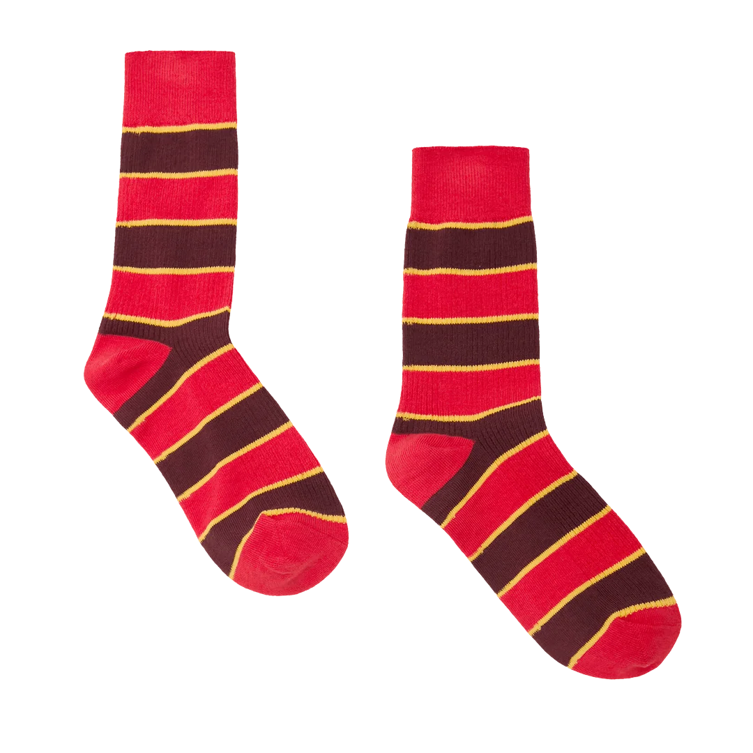 The Collegiate Sock in Hot Red