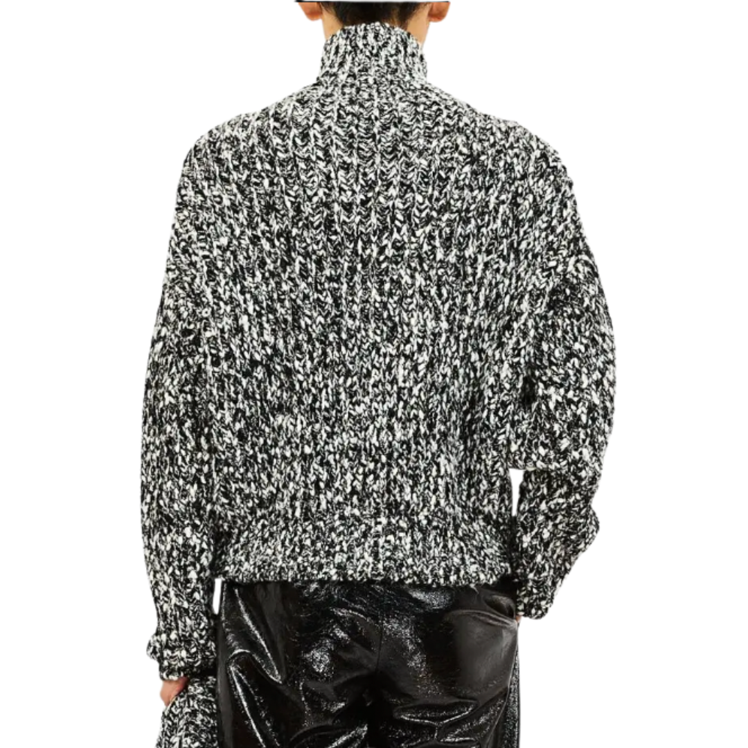 Albie Knit Pullover in Onyx
