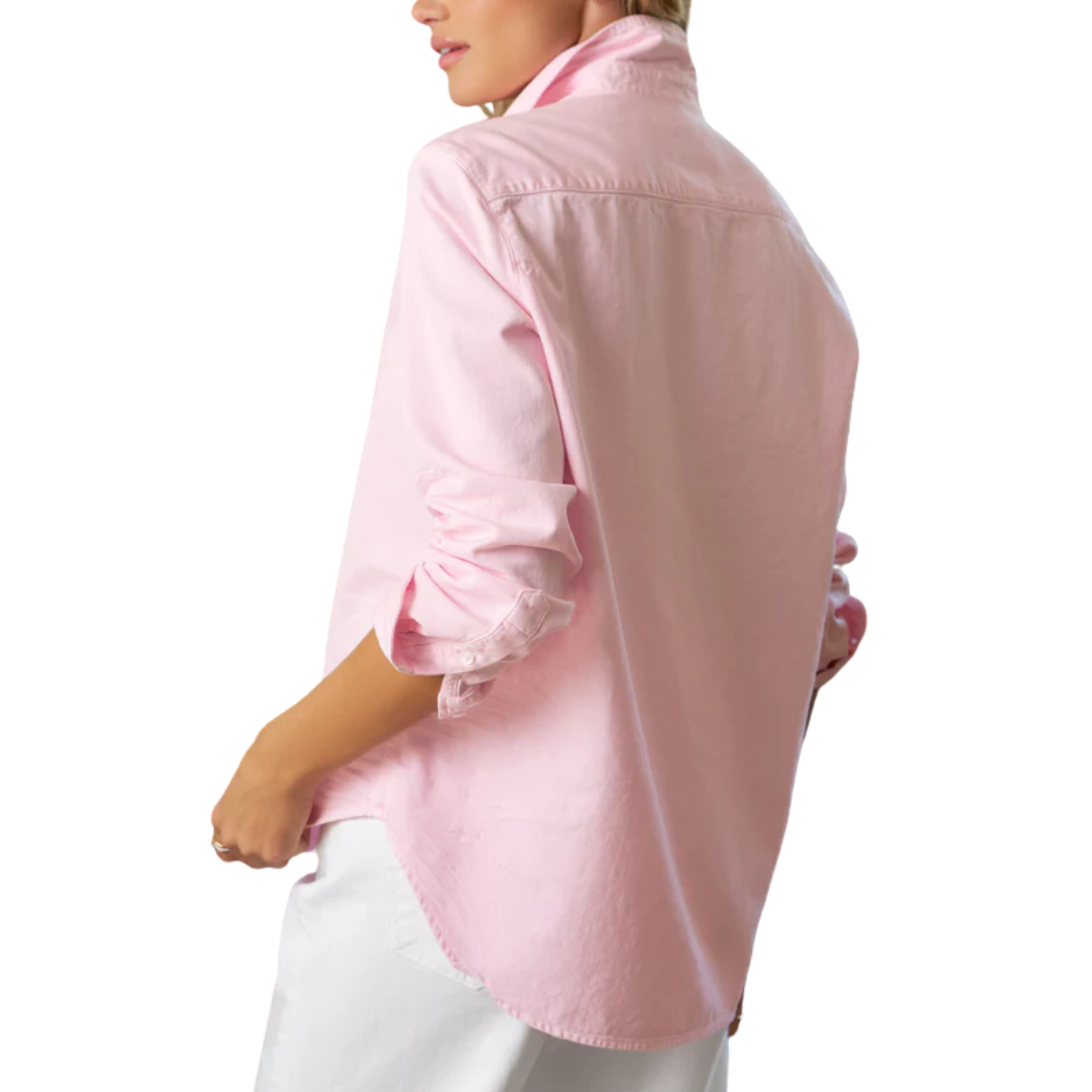 Eileen Relaxed Button-Up Shirt in Petal Denim