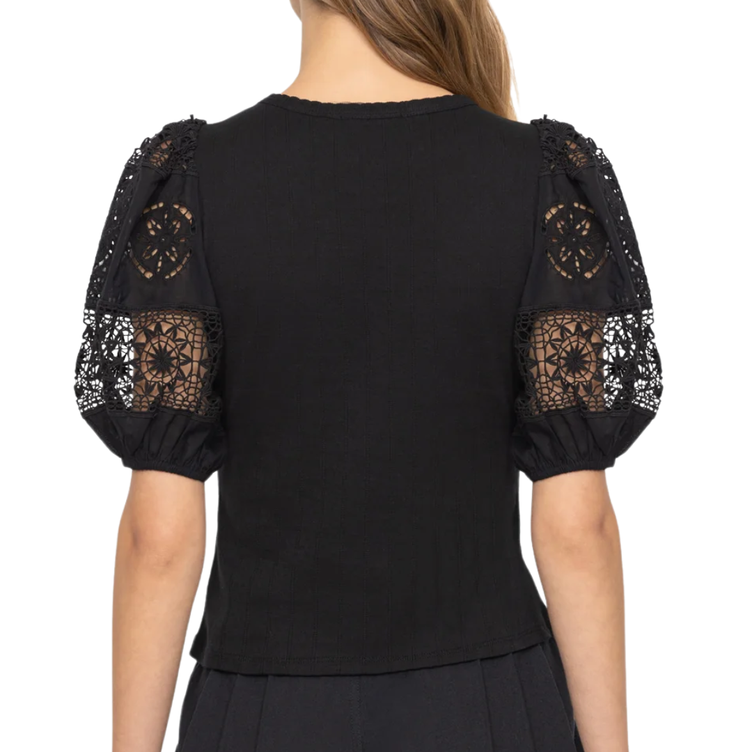 Dahlia Top in Black
