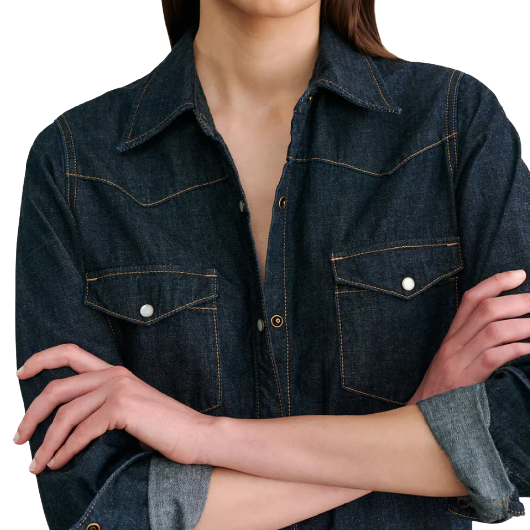 Travis Shirt in Indigo Rinse