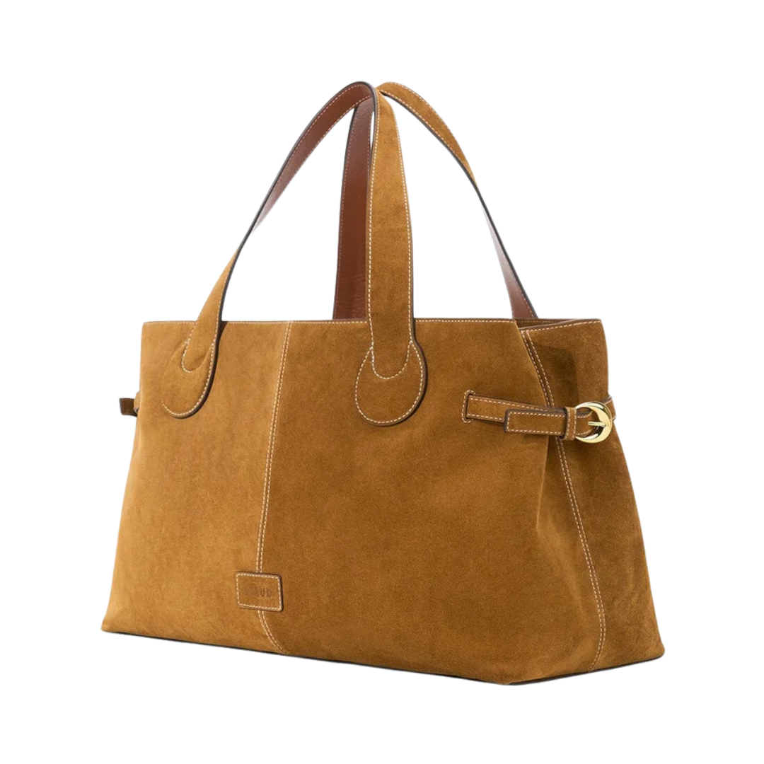 Piper Tote in Tan Suede
