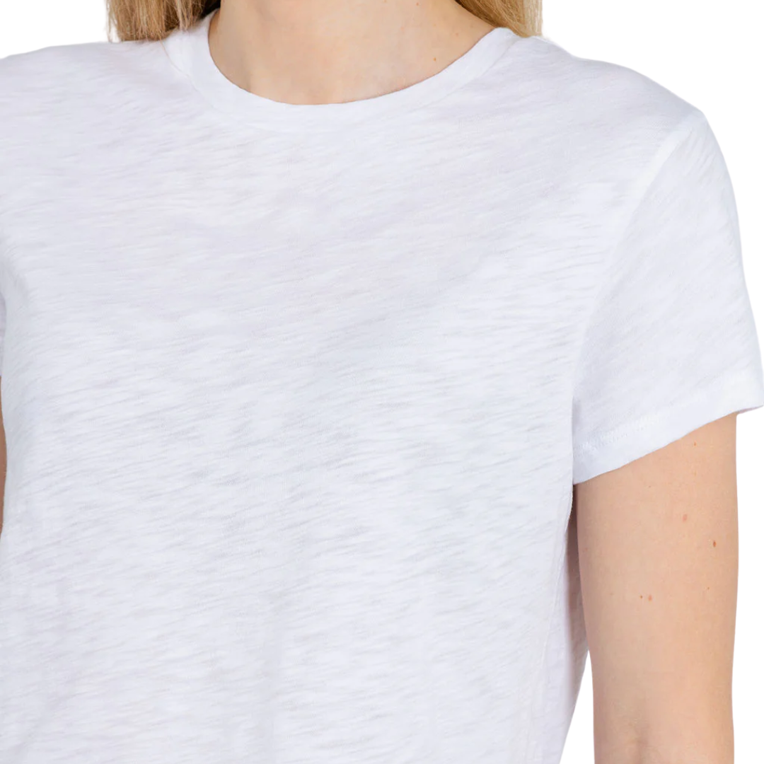 Andie Short Sleeve Tee in White