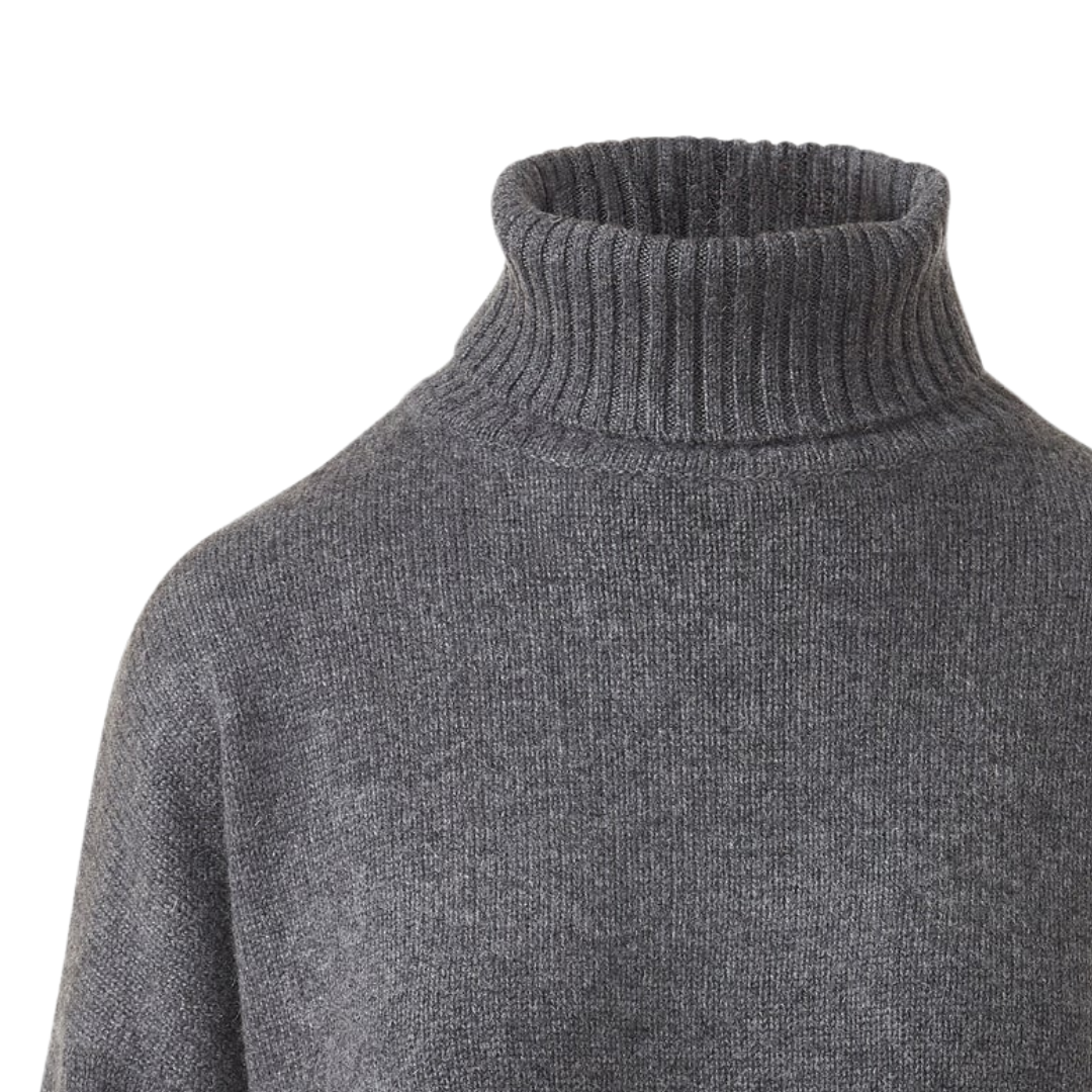 Oversized Cozy Mock Sweater in Flannel
