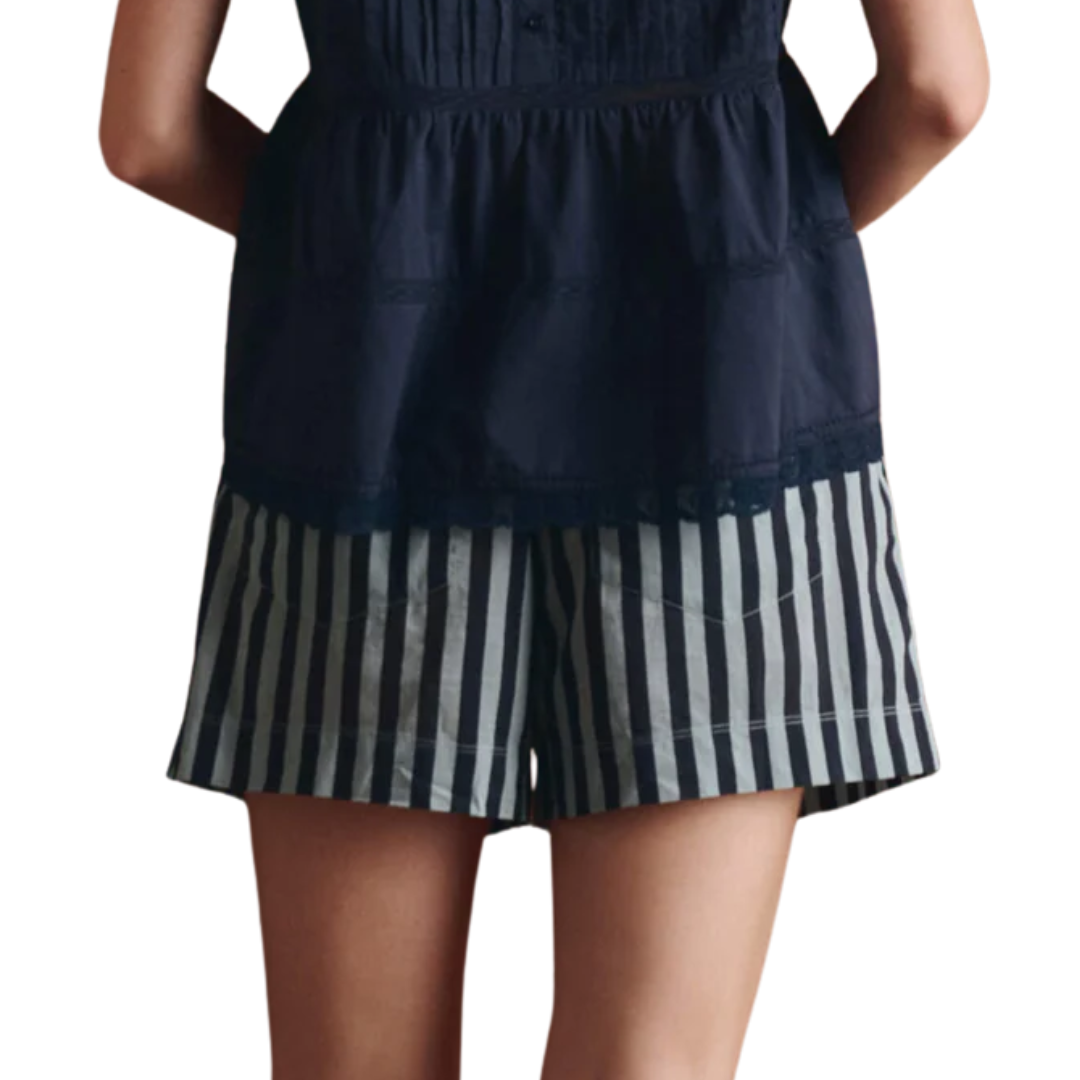 The Boxer Short in Blue Club Stripe