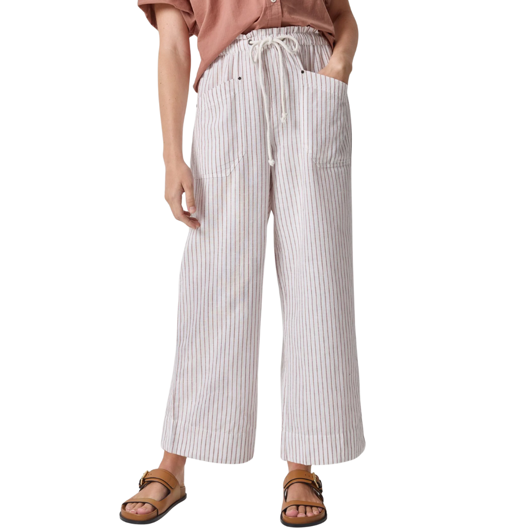 Striped Pant in Bark Stripe