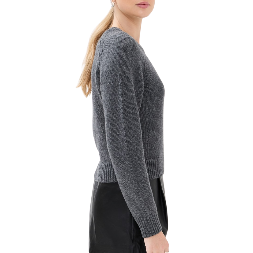 Laurel Sweater in Dark Charcoal Melange