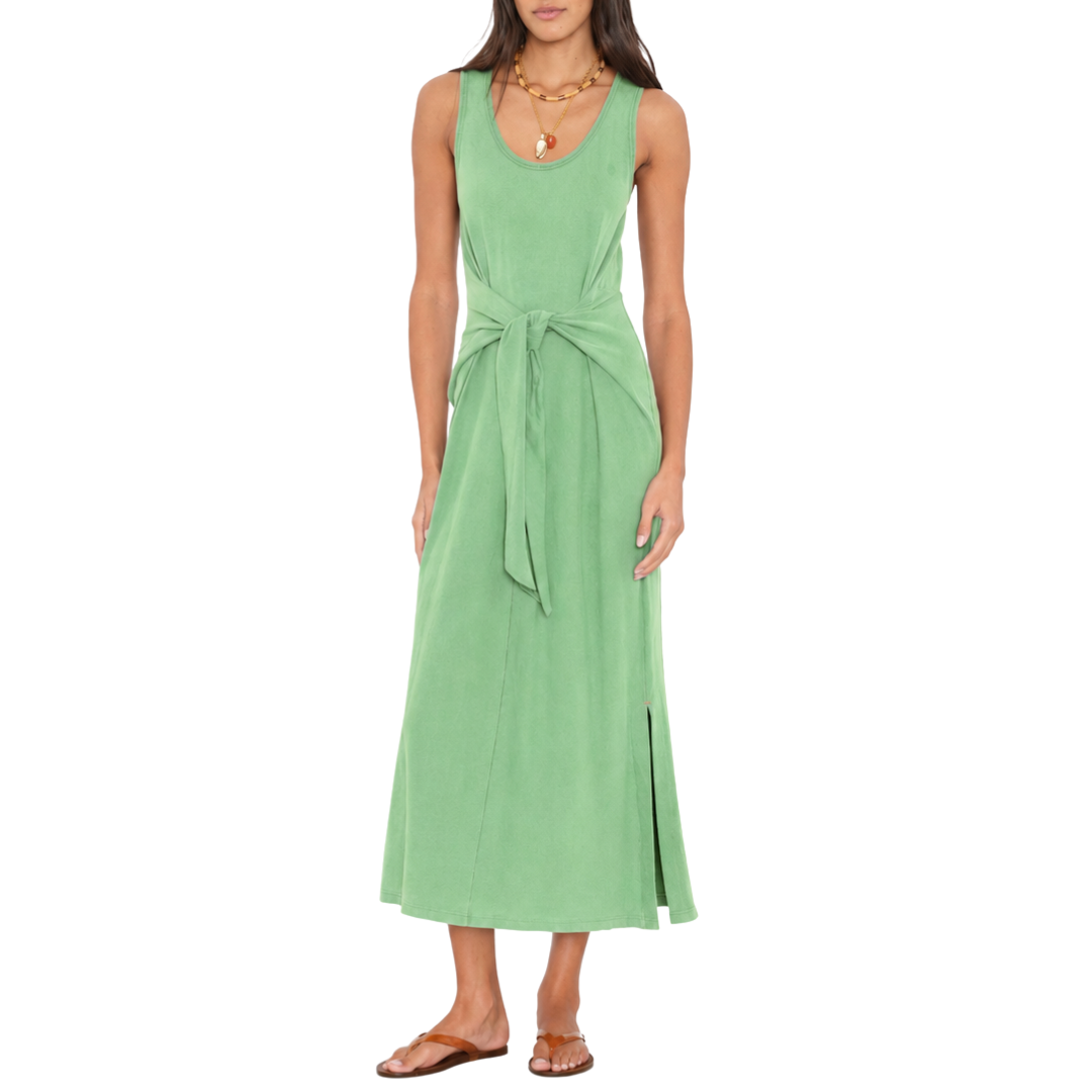 Tia Dress in Green Grove