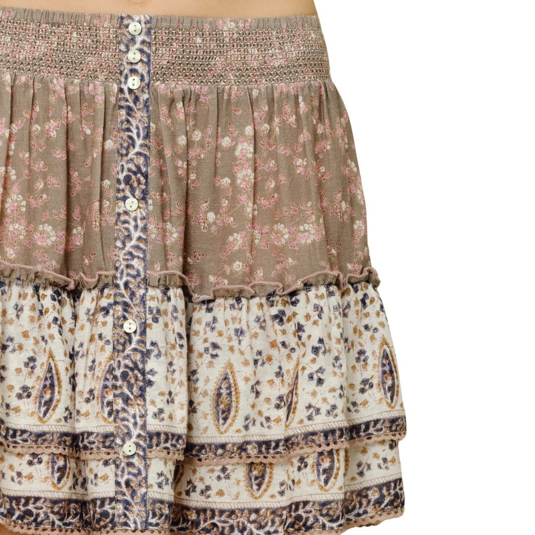 Bani Mini Skirt in Multi