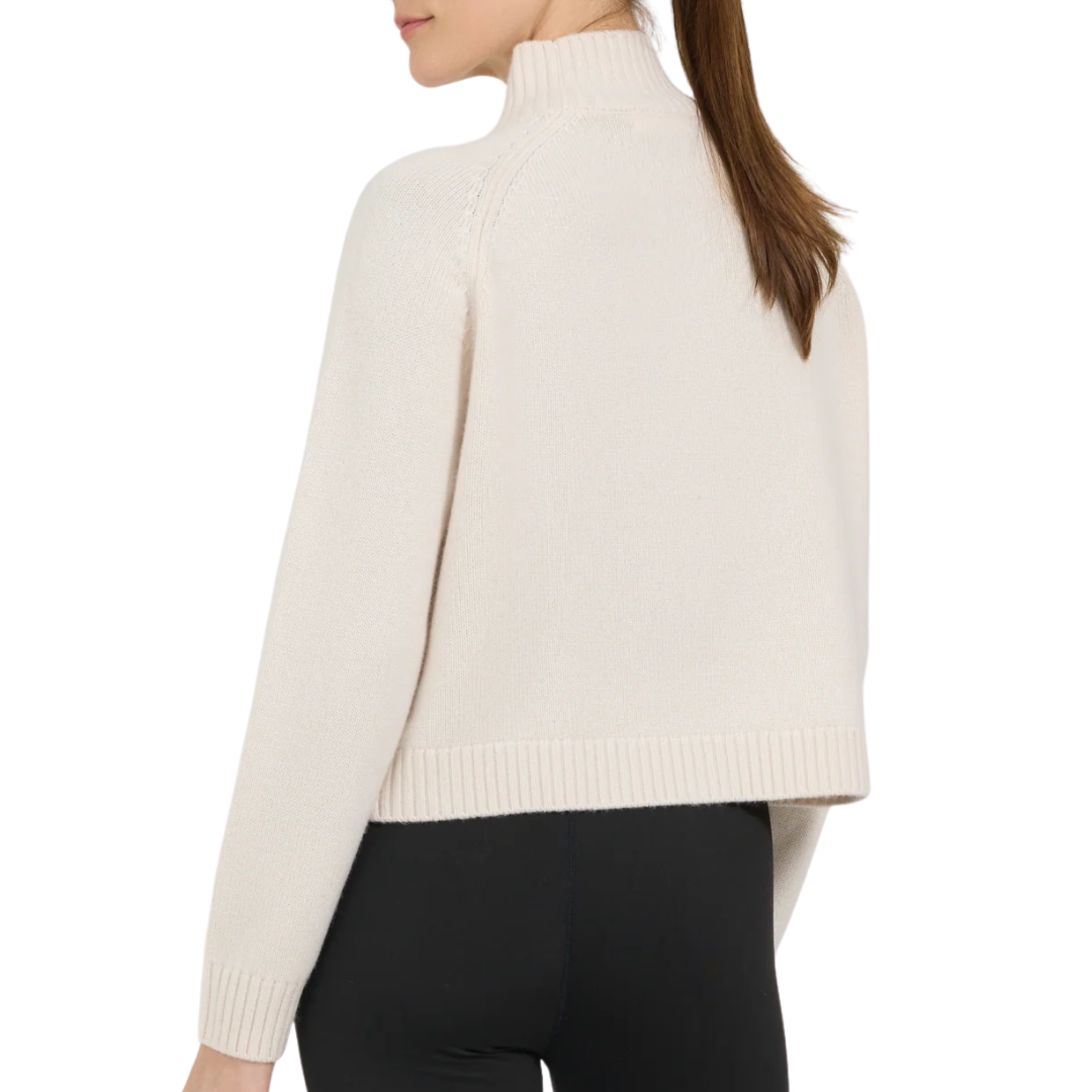 Ski Goggle Mockneck in Ivory Combo