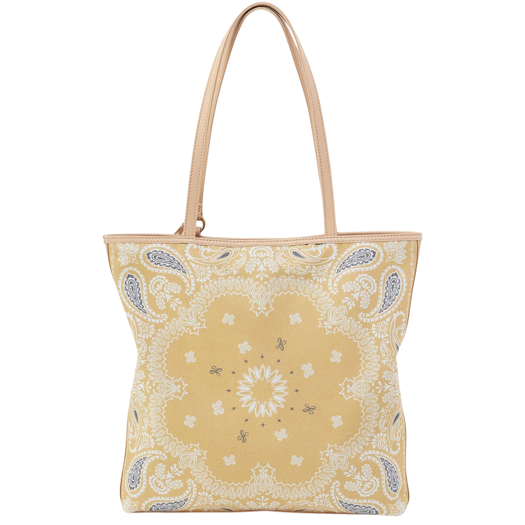 Dakota Print Tote in Sunset Banana