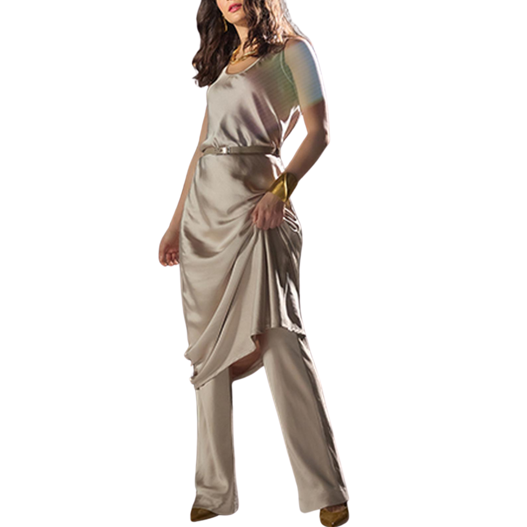 Bias Maxi Dress in Angora