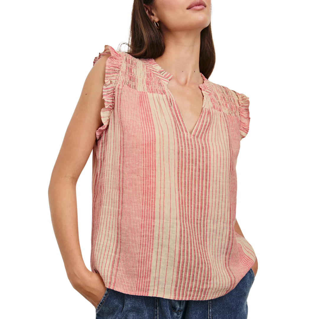 Arlene Top in Salerno Stripe