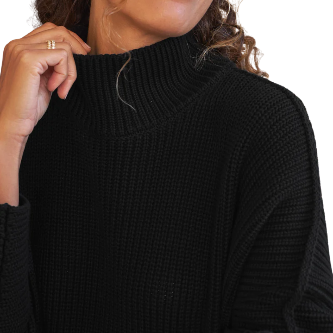 Montecito Turtleneck in Black
