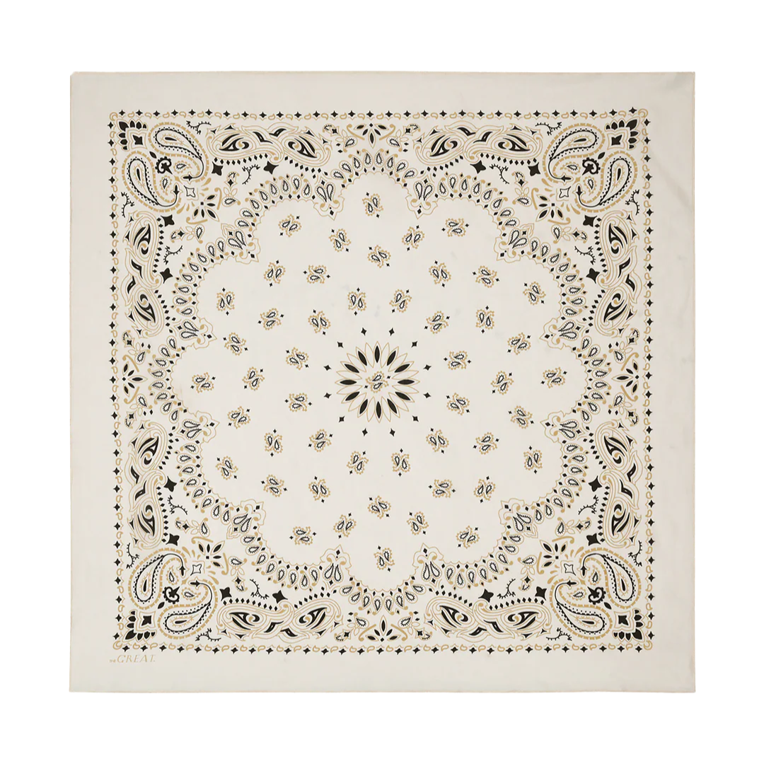 Silk Bandana in Cream