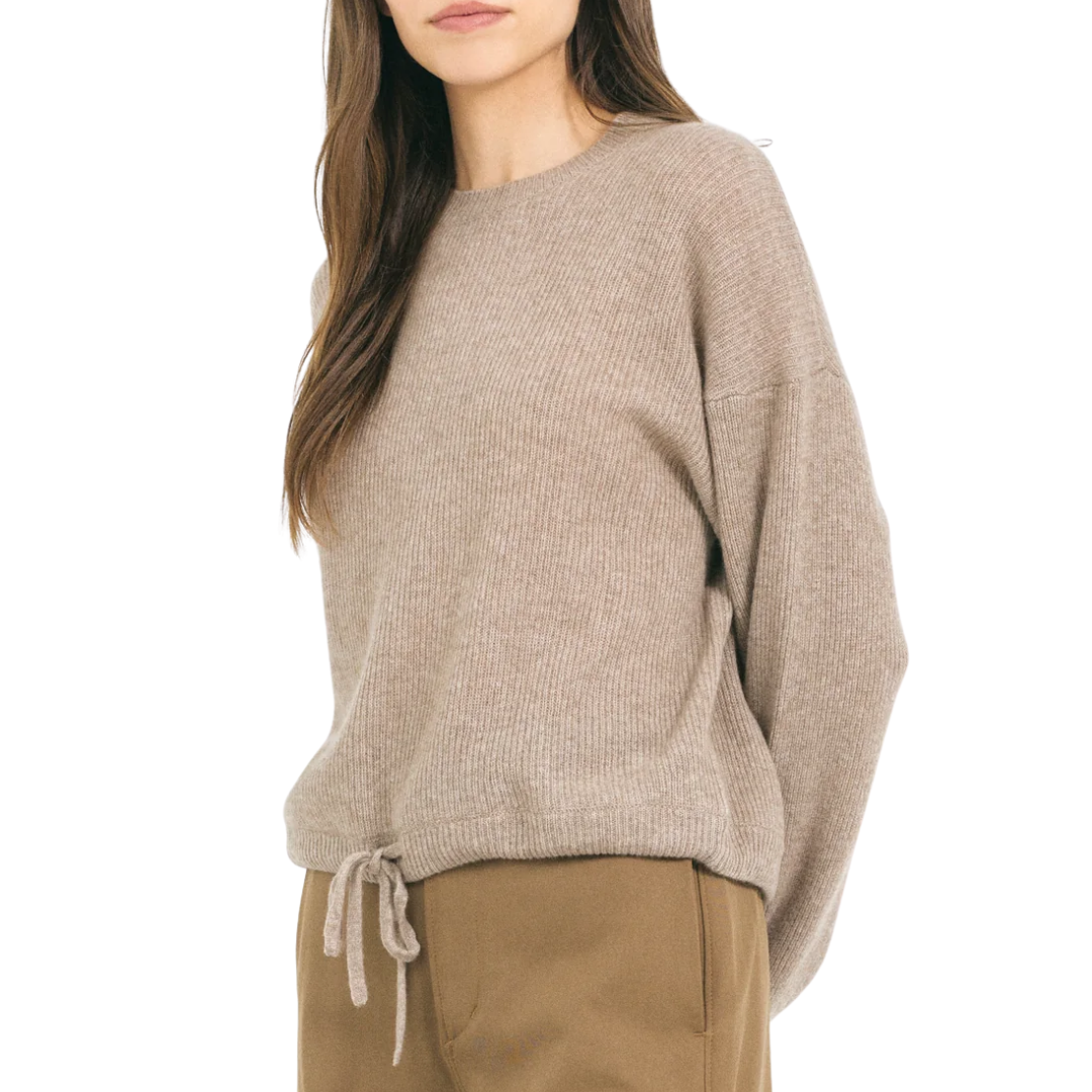 Kitt Cashmere Pullover in Stone