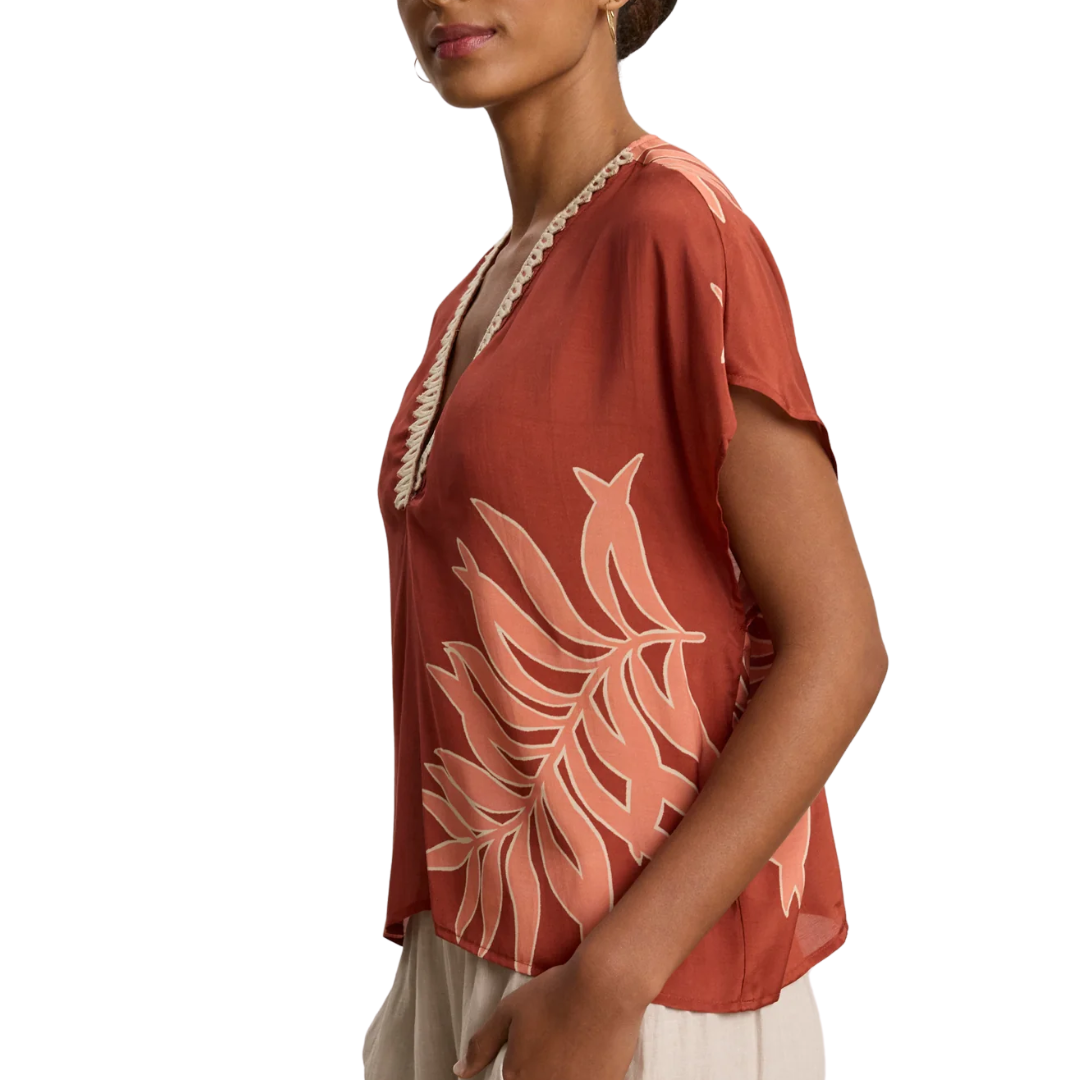 Naomi Top in Cedar