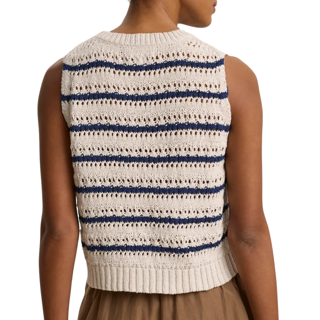 Calista Shell Top Chalk/Marine
