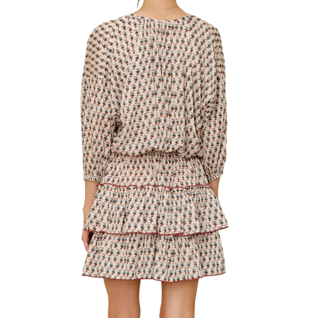 Devi Long Sleeved Sundress in Multi